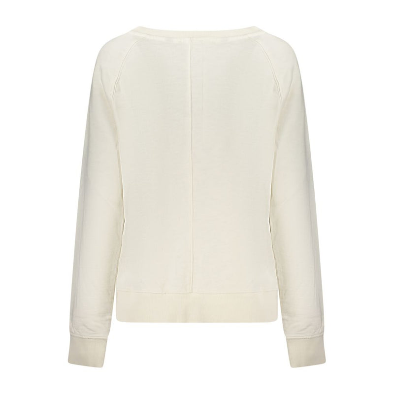 White cotton women's sweatshirt back view