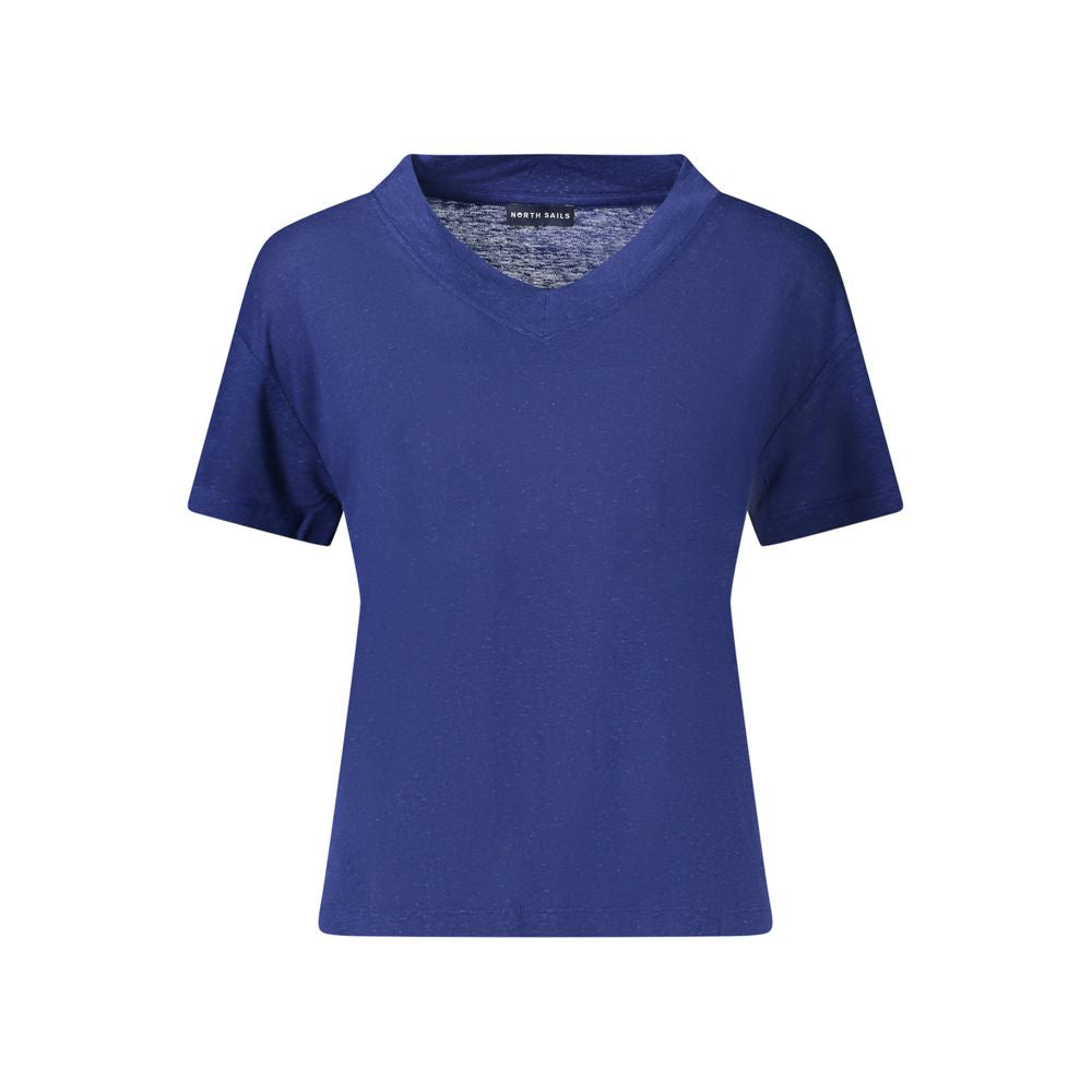 North Sails Blue Viscose Woman T-Shirt