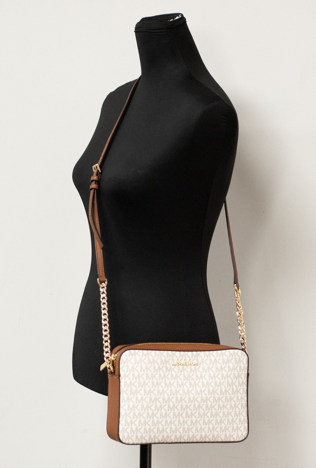 Michael Kors East West Crossbody Bag (Vanilla Signature)