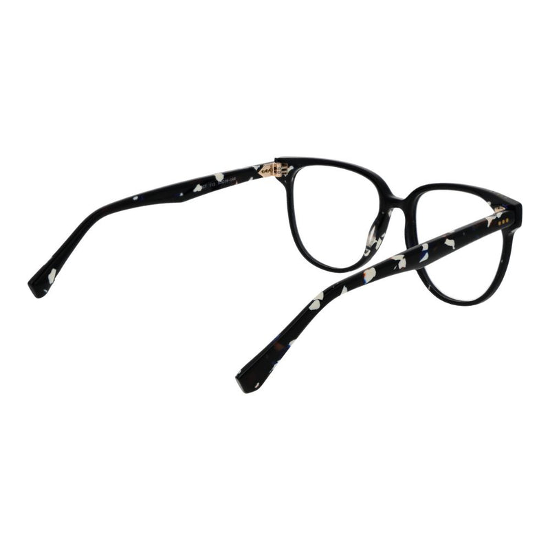 Sandro black and white acetate glasses frames with rounded rectangular lenses