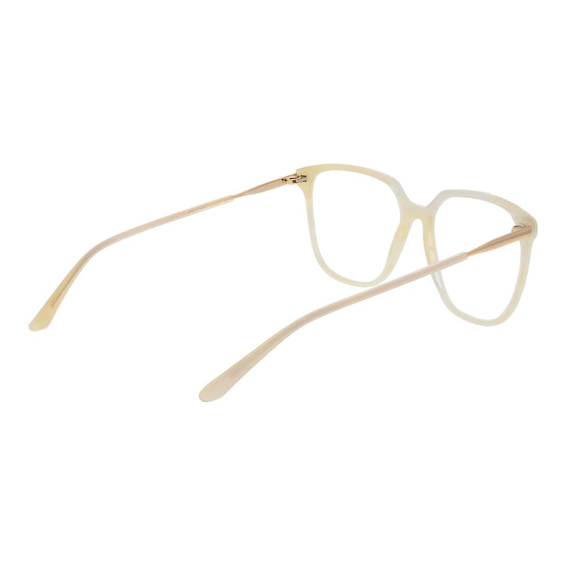 Sandro white acetate eyeglasses frames with slim gold temples