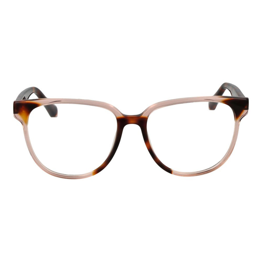 Sandro multicolored acetate eyeglass frames with tortoiseshell top and translucent pink lower rims