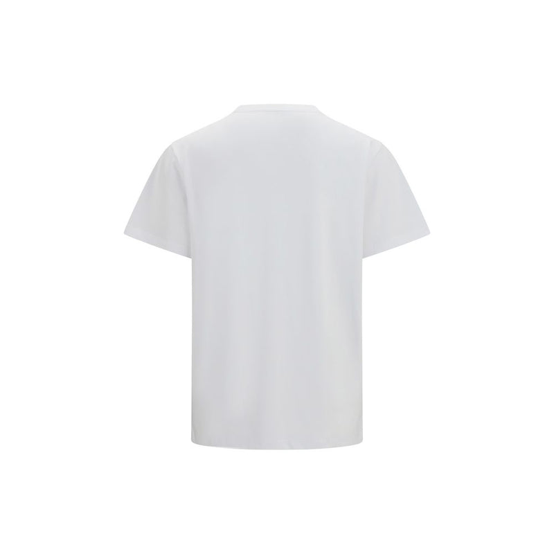 Plain white short-sleeve cotton t-shirt shown from the back