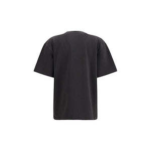 Ganni Black Cotton T-Shirt
