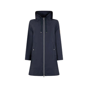 Herno Blue Elastane Coat