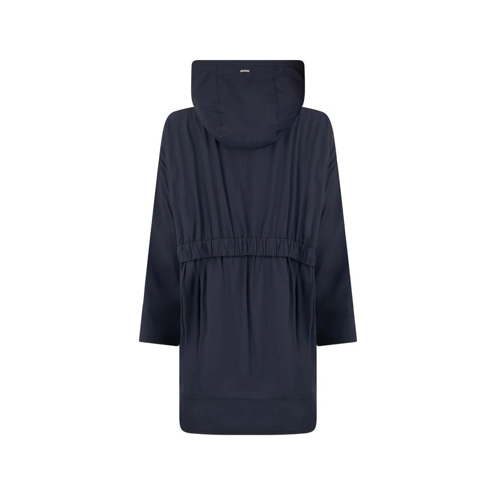 Herno Blue Elastane Coat