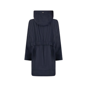 Herno Blue Elastane Coat