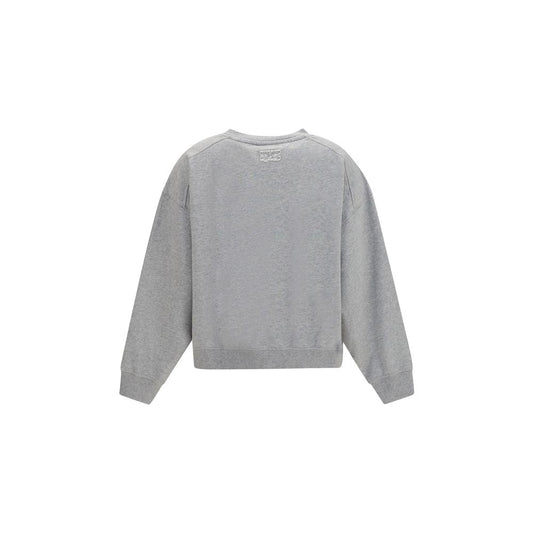 Ganni Gray Cotton Sweatshirt