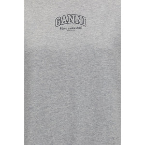 Ganni Gray Cotton Sweatshirt