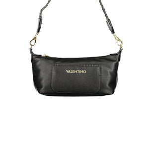 Mario Valentino Nero Polyurethane Women's Bag with Adjustable Shoulder Strap