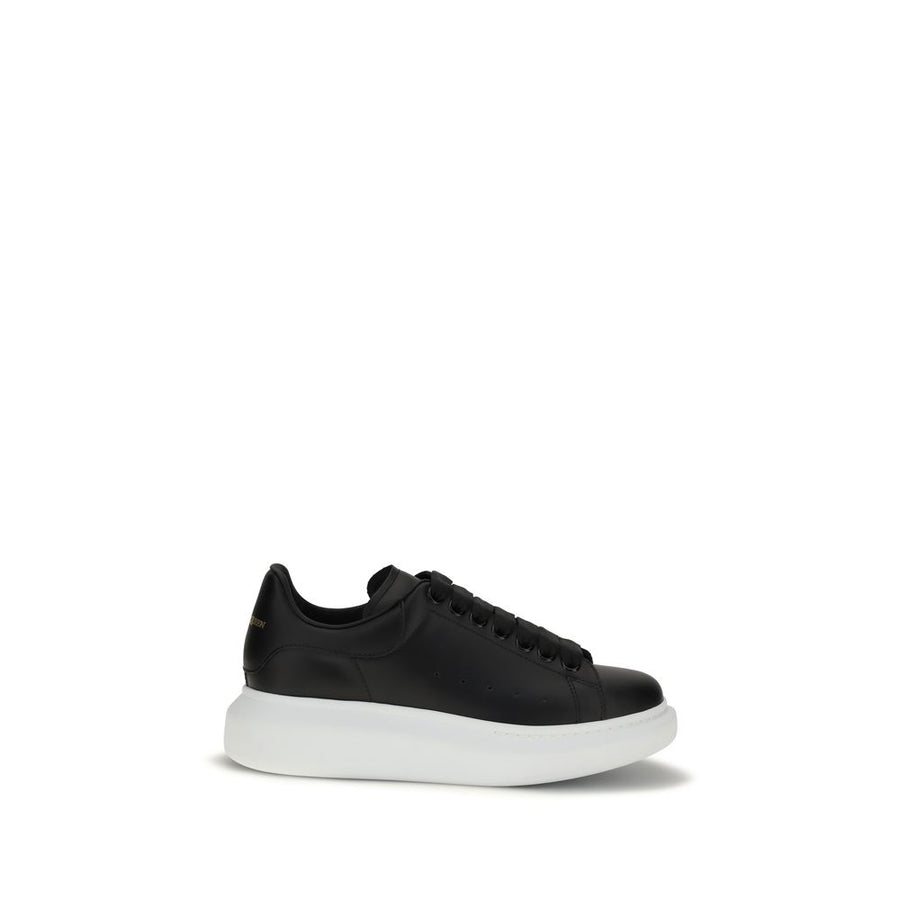 Alexander McQueen Black Calf Leather Bos Taurus Platform Sneakers