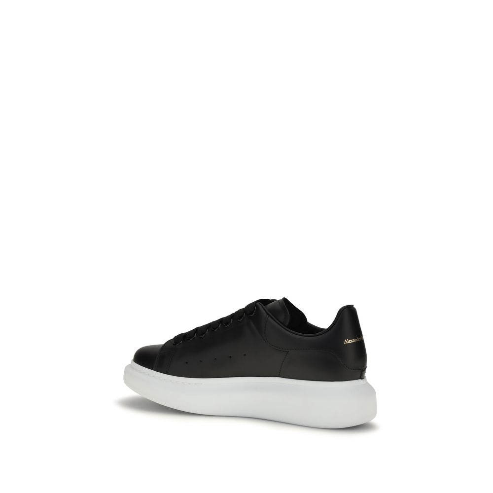 Alexander McQueen Black Calf Leather Bos Taurus Platform Sneakers