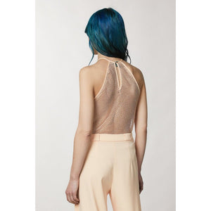 Patrizia Pepe Pink Polyester Tank Tops