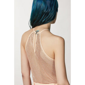 Patrizia Pepe Pink Polyester Tank Tops