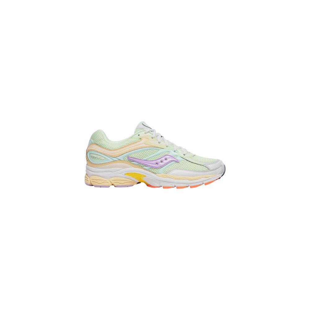 Pastel-colored sneaker on a white background