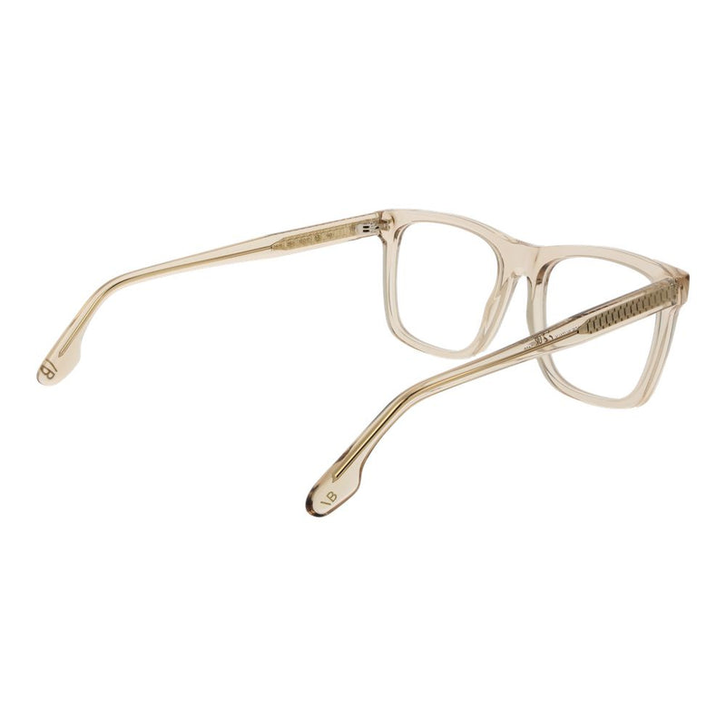 Victoria Beckham beige acetate glasses frames in a rectangular style