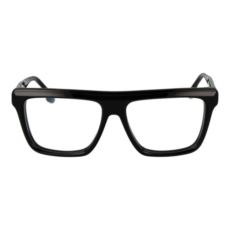 Black acetate thick rectangular glasses frames