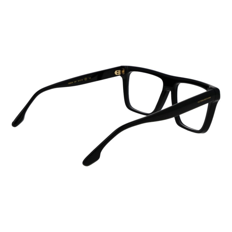 Black acetate square eyeglasses frames with a thick bridge