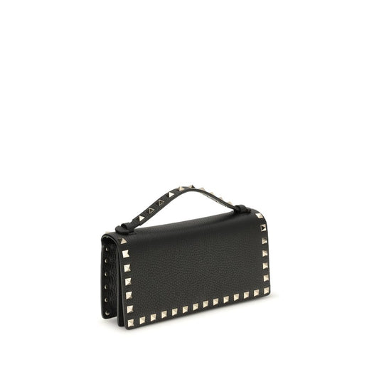 Valentino Garavani Black Calf Leather Bos Taurus Wallet