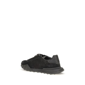 Black sneaker on a white background