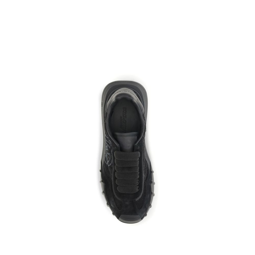 Black sneaker on a white background
