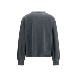 Ganni Gray Cotton Sportswear