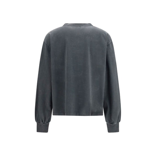 Ganni Gray Cotton Sportswear