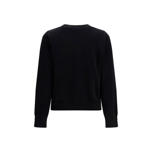 Ganni Black Cotton Sweatshirt