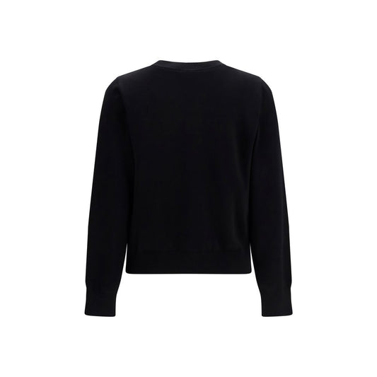 Ganni Black Cotton Sweatshirt