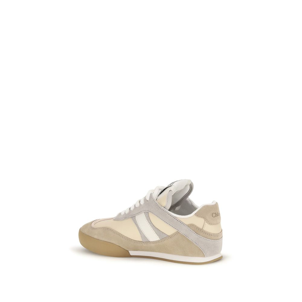 Beige sneaker on a white background