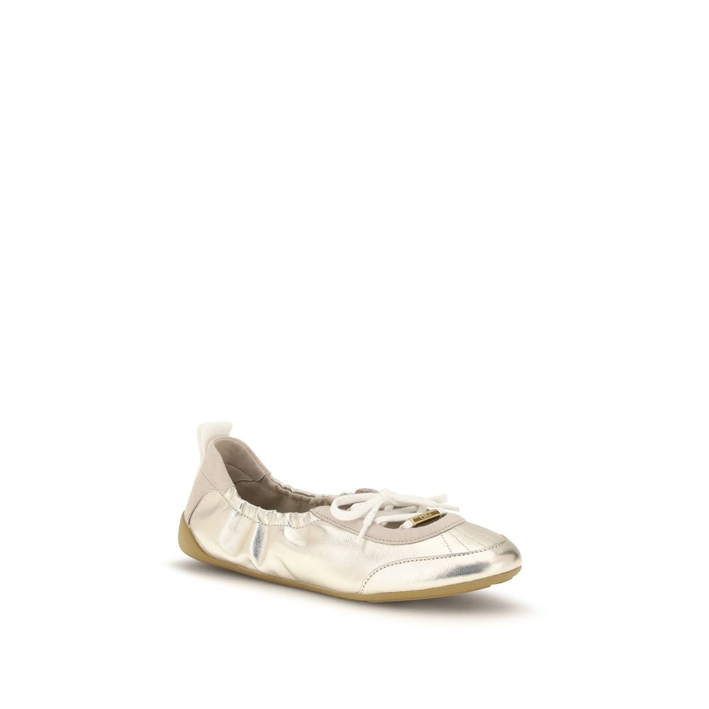 White shoe on a white background