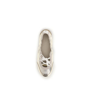 Chloé Silver Calf Leather Bos Taurus Sneakers