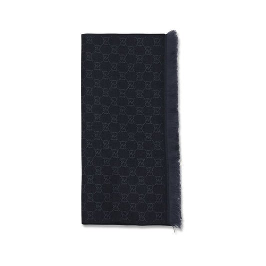 Gucci Black Wool Oves Aries Scarf