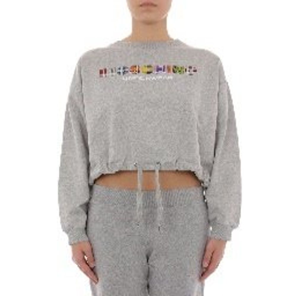 Moschino Gray Cotton Sweatshirt