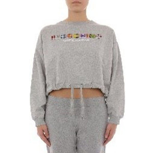 Moschino Gray Cotton Sweatshirt