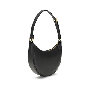 Valentino Garavani Black Calf Leather Bos Taurus Shoulder Bag