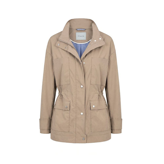 Malo Brown Cotton Women Jacket