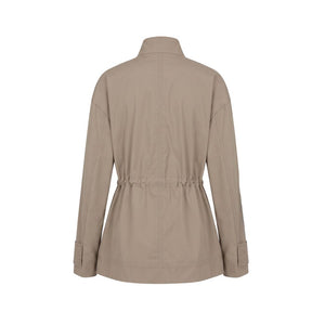 Malo Brown Cotton Women Jacket