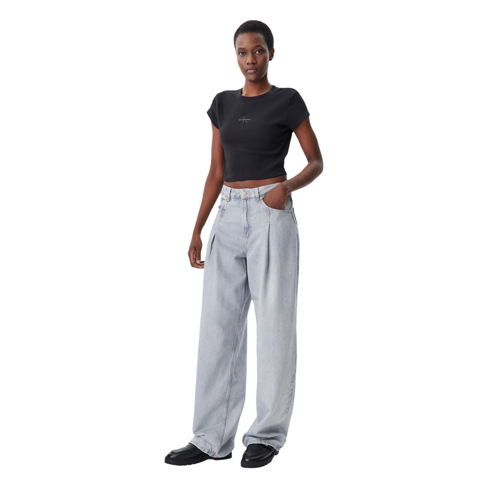 Calvin Klein Jeans Black Cotton T-Shirt