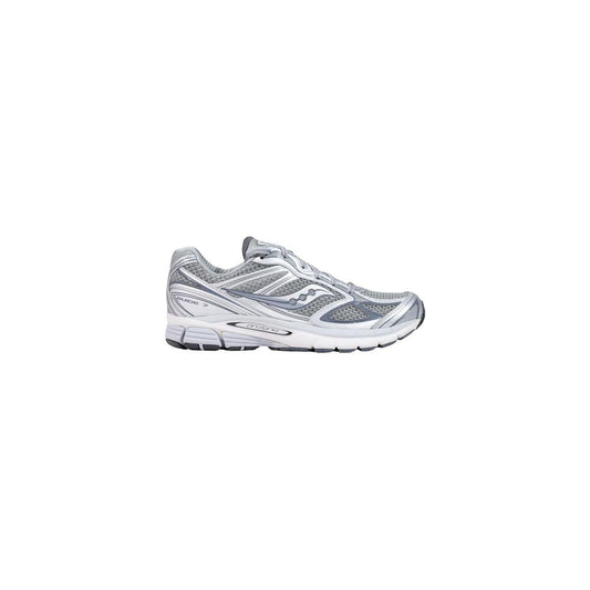 Navy blue sneaker with white logo on a white background