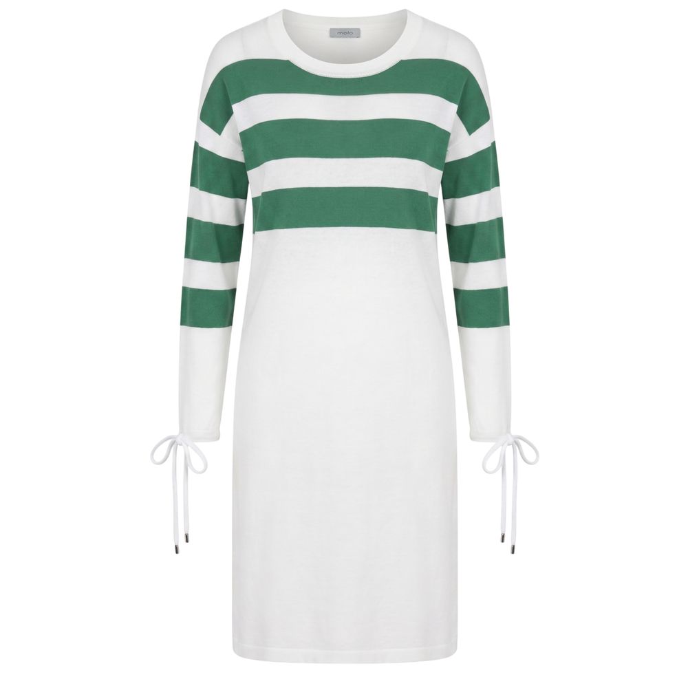 Malo White Cotton Women's Dress