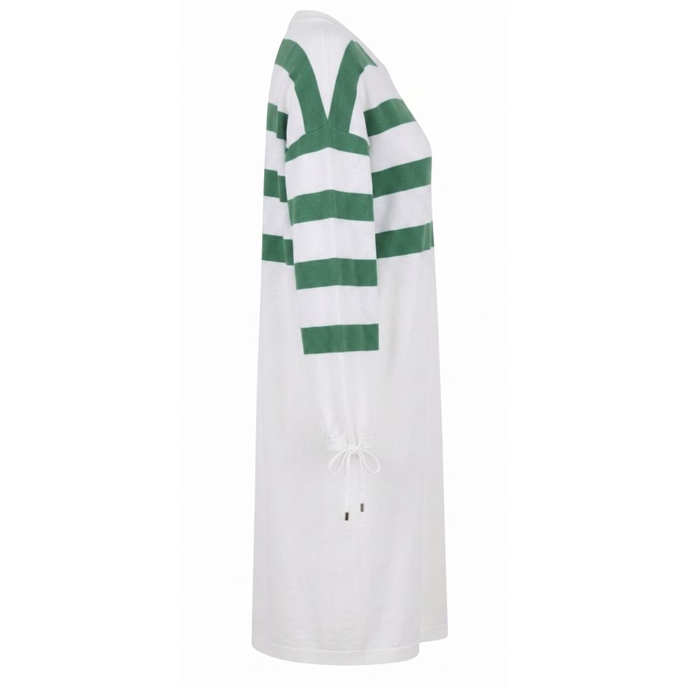Malo White Cotton Women's Dress