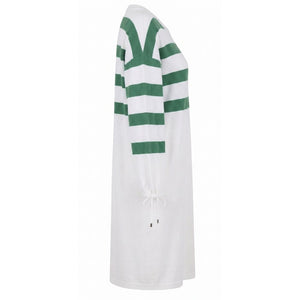 Malo White Cotton Women's Dress