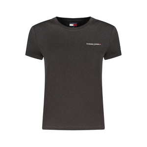 Tommy Hilfiger Black Cotton Womens T-Shirt