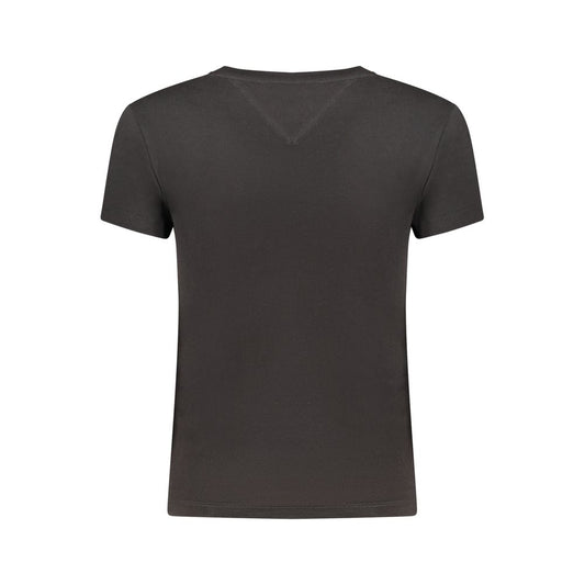 Tommy Hilfiger Black Cotton Womens T-Shirt
