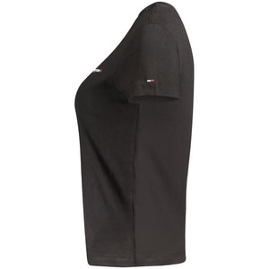 Tommy Hilfiger Black Cotton Womens T-Shirt