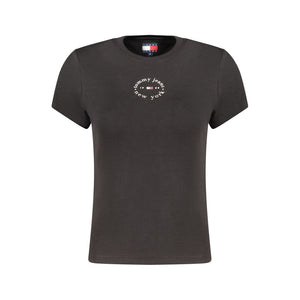 Tommy Hilfiger Black Cotton Women's T-Shirt