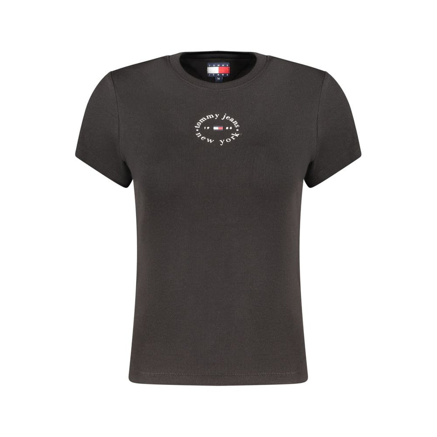 Tommy Hilfiger Black Cotton Women's T-Shirt