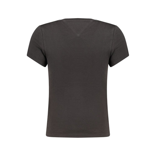 Tommy Hilfiger Black Cotton Women's T-Shirt