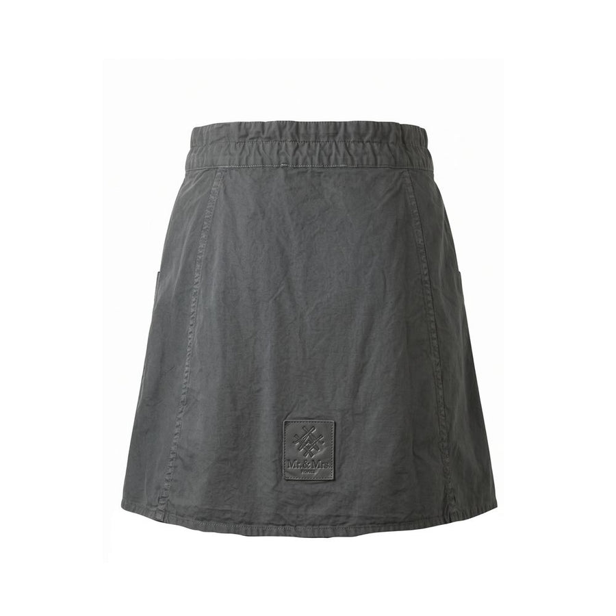 Mr&Mrs Italy Grey Cotton Women Skirt